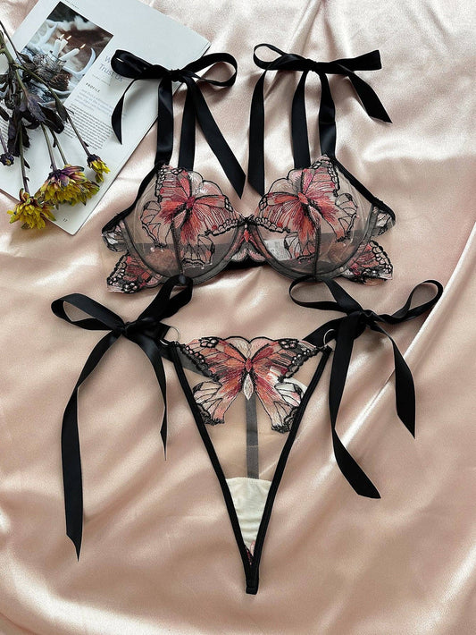 Butterfly 2PCS Lingerie Set